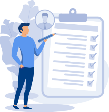 Employee assesment flat modern design illustration